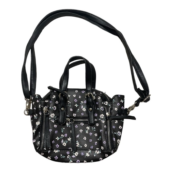 Black Floral Mini Bag - Picture 1 of 3